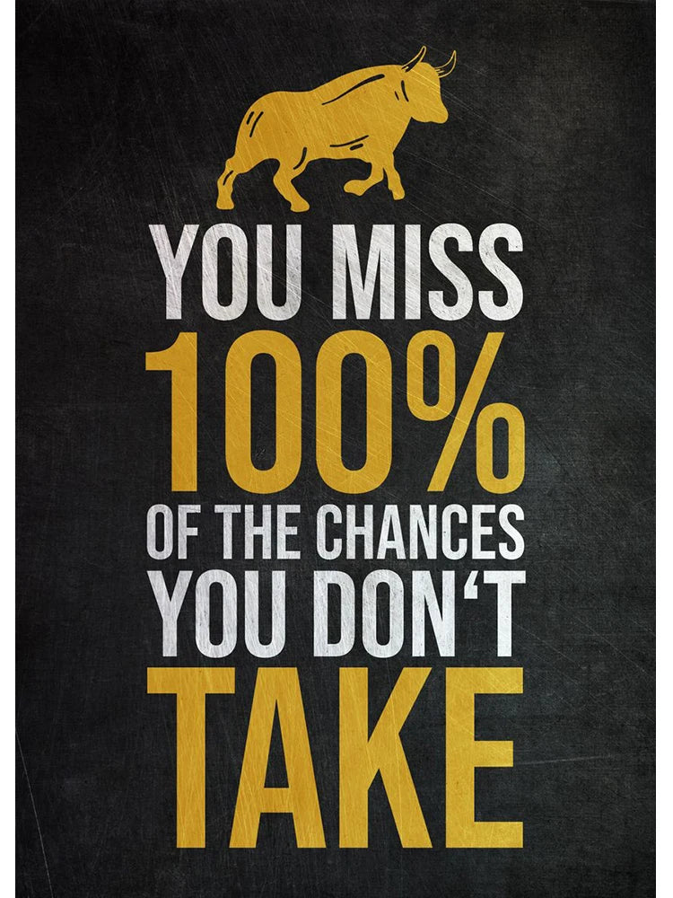 Golden Office Quote Canvas