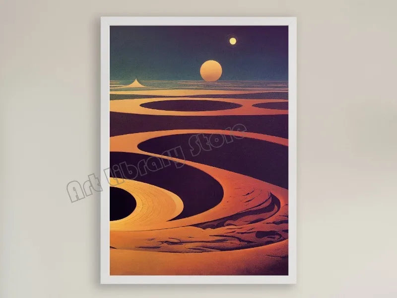 Retro Dune Arrakis Art