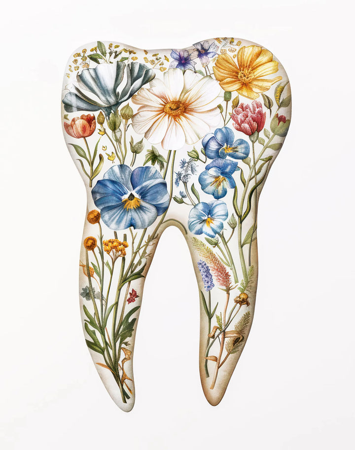 Floral Tooth Art Print