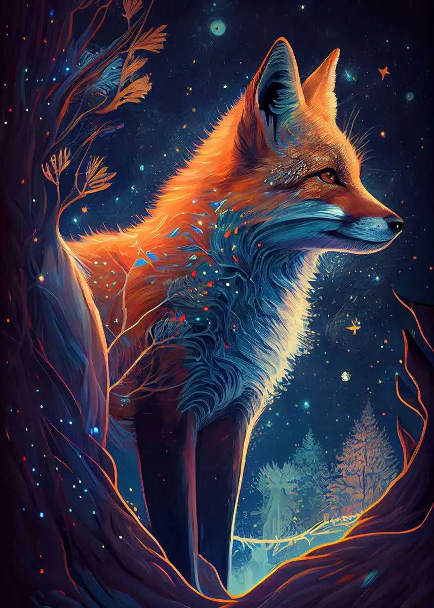 Forest Fox Wall Poster