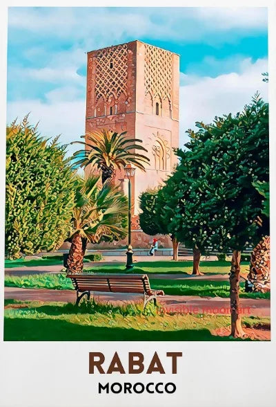 Moroccan Travel Art Poster