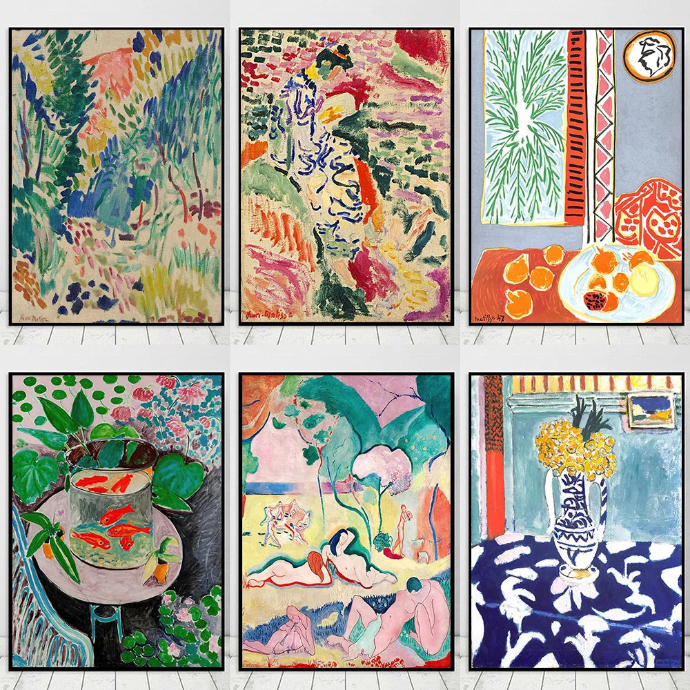 Retro Abstract Landscape Canvas