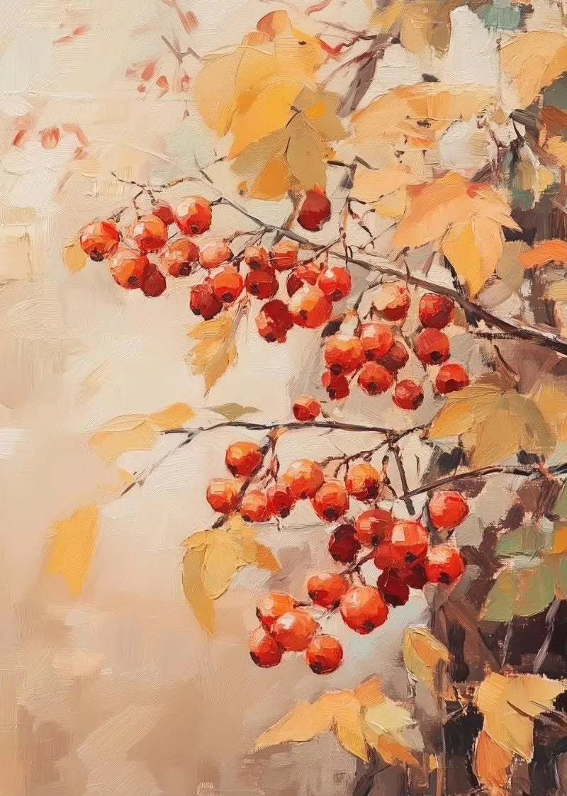 Autumn Countryside Deer Canvas