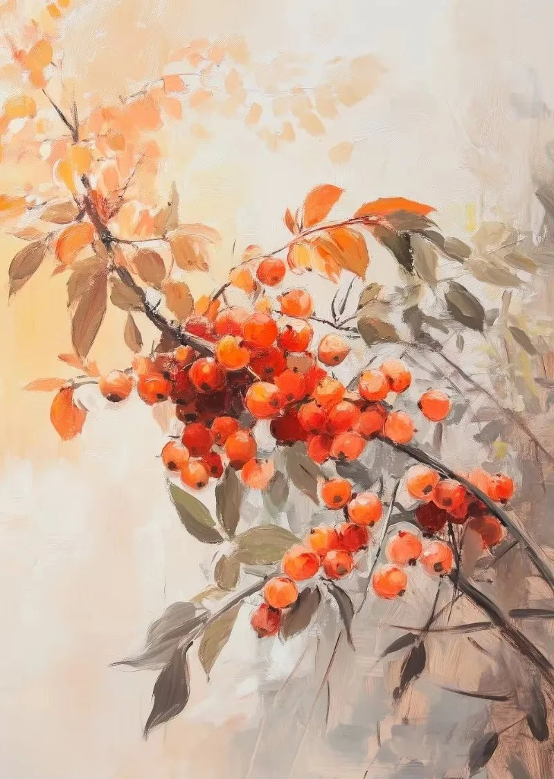 Autumn Countryside Deer Canvas