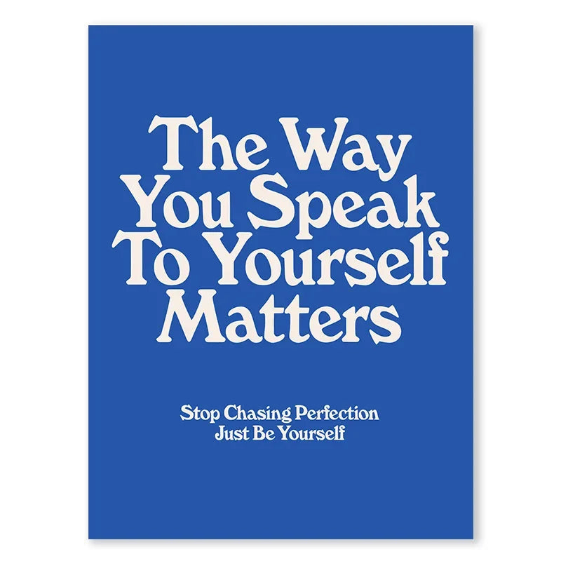 Blue Geometric Face Art Print