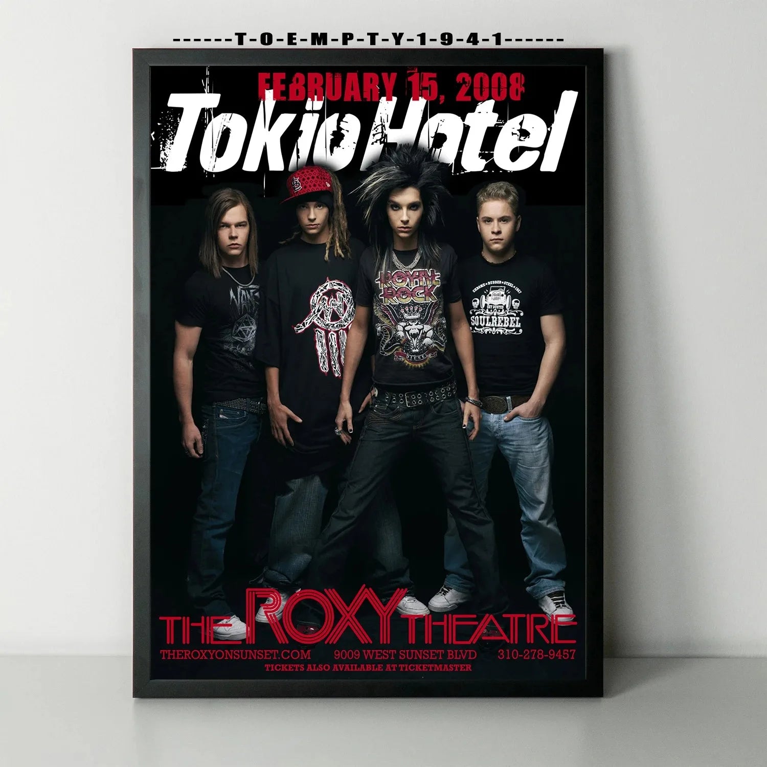 Tokio Hotel Band Poster