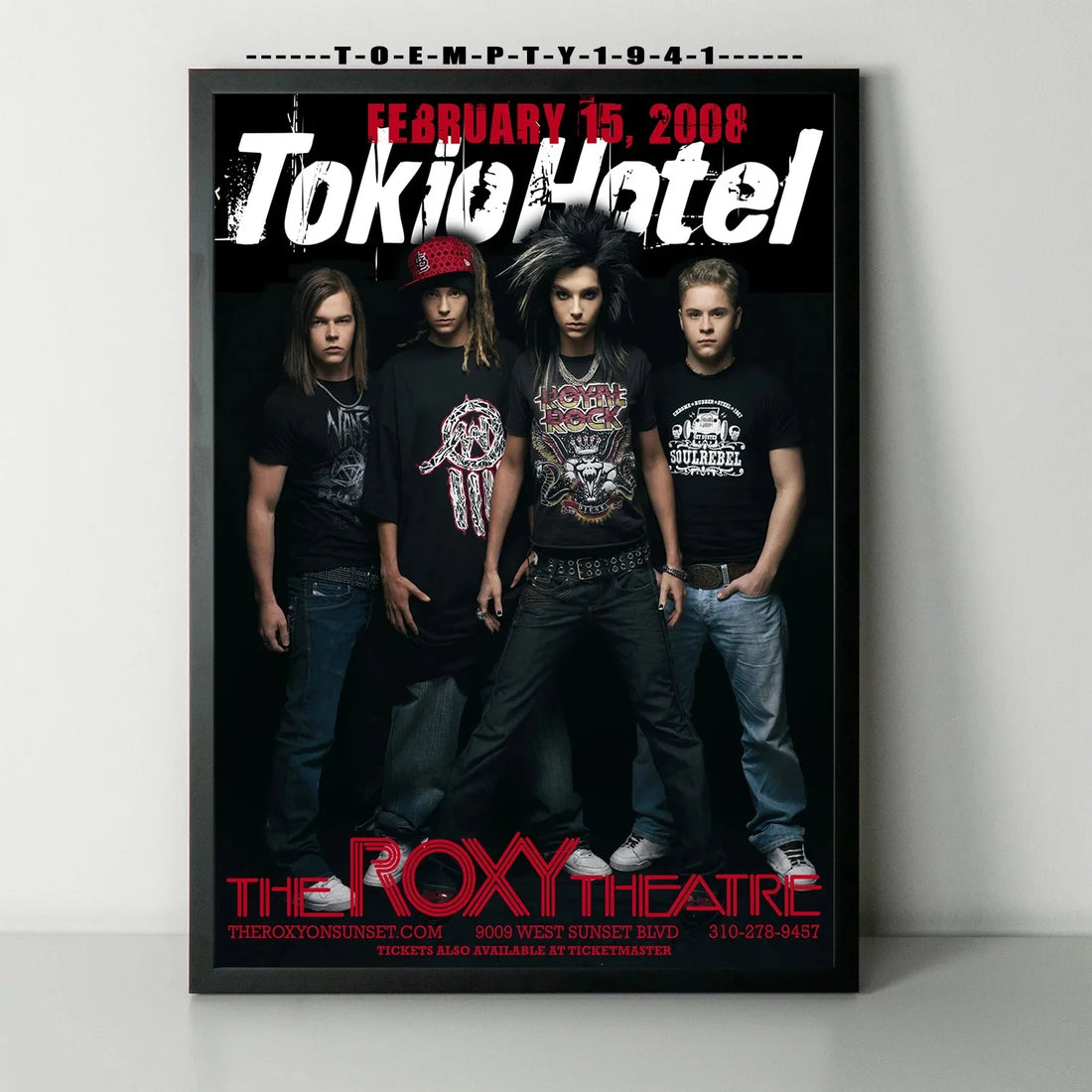Tokio Hotel Band Poster