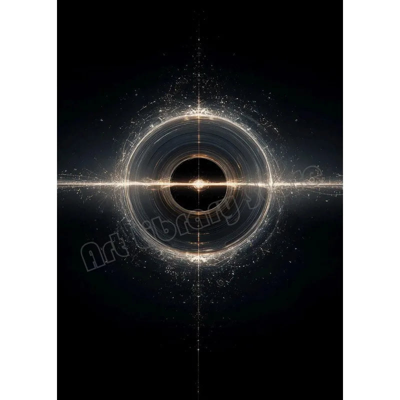 Sci-Fi Galaxy Black Hole Art