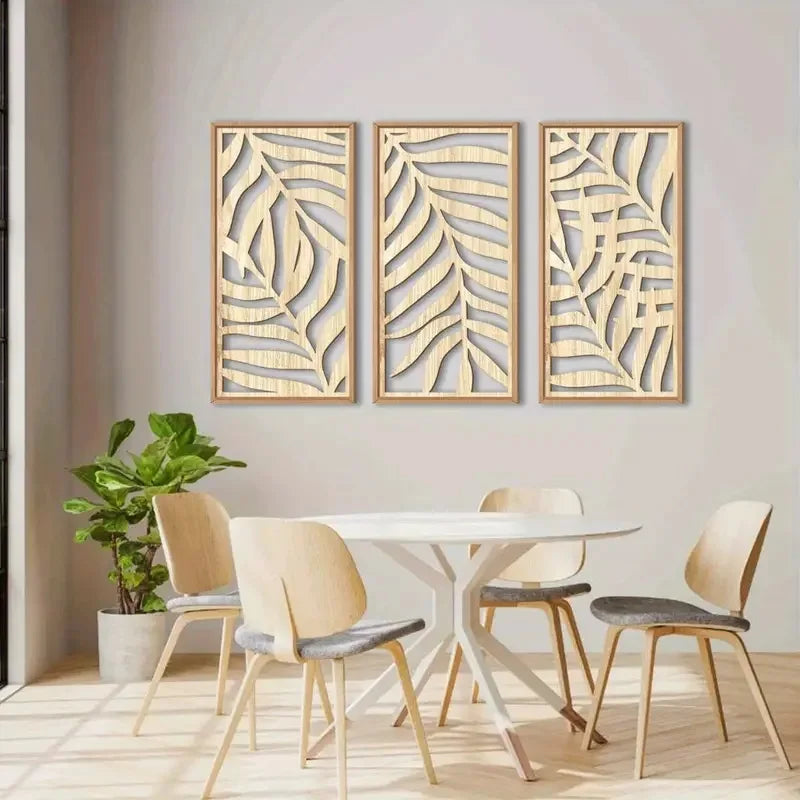 Abstract Leaf Wooden Decor