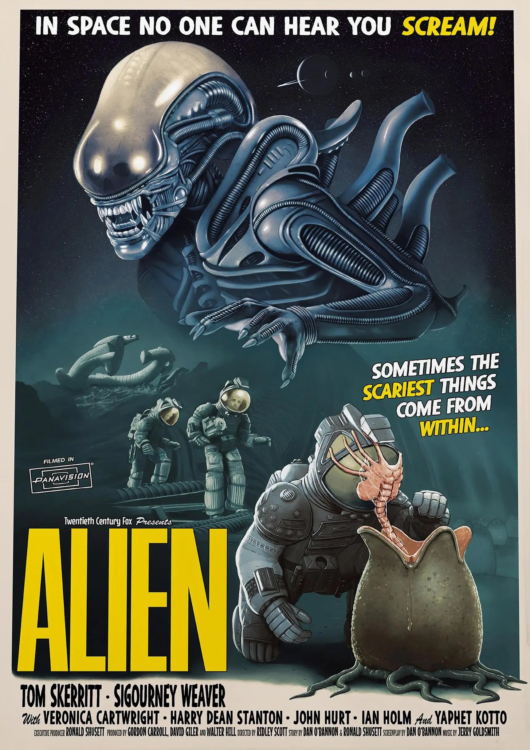 Classic Horror Alien Canvas
