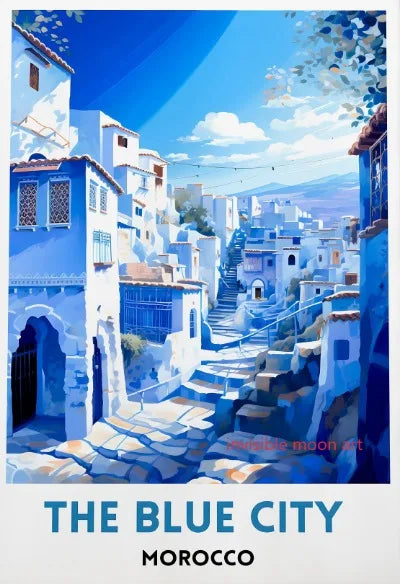 Moroccan Travel Art Poster