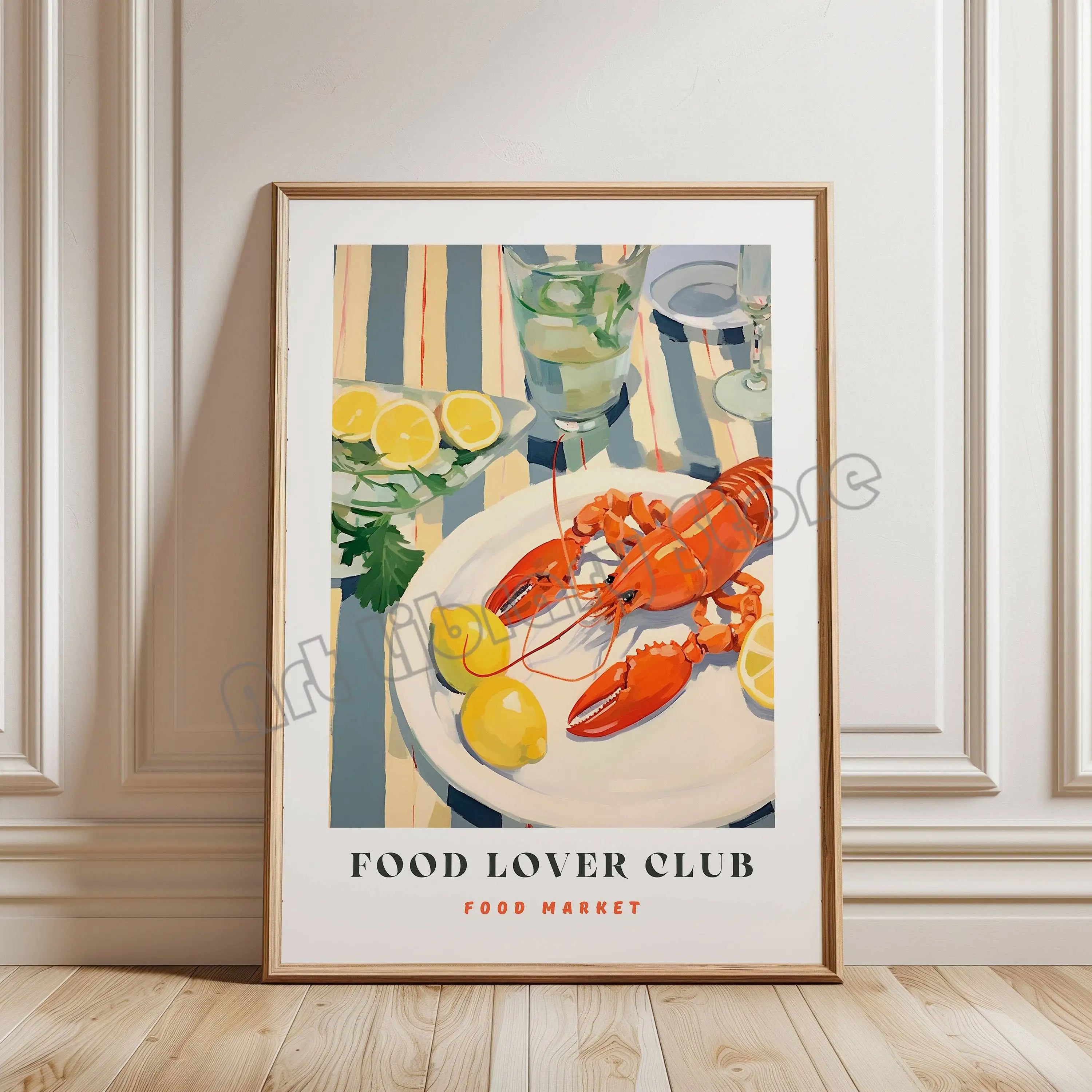 Retro Italian Food Illustration