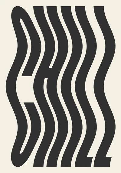 Chaos Typography Canvas Art