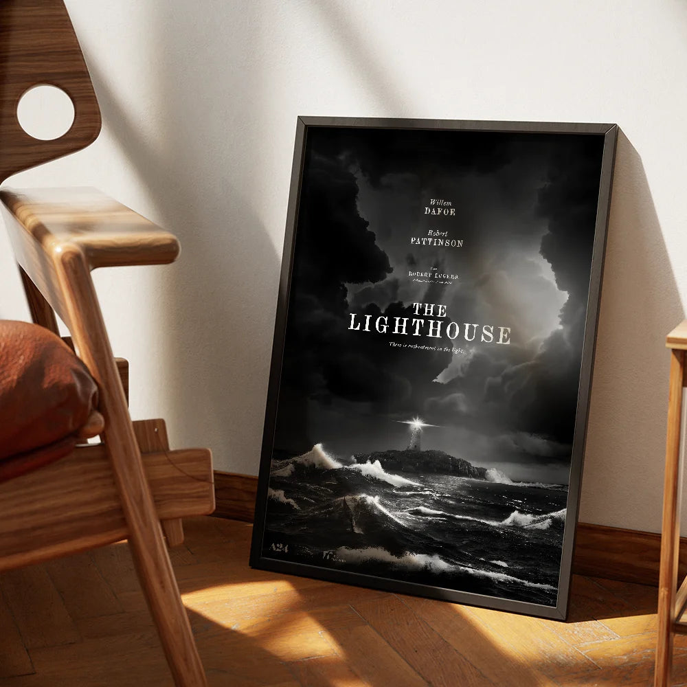 Lighthouse Retro Movie Poster