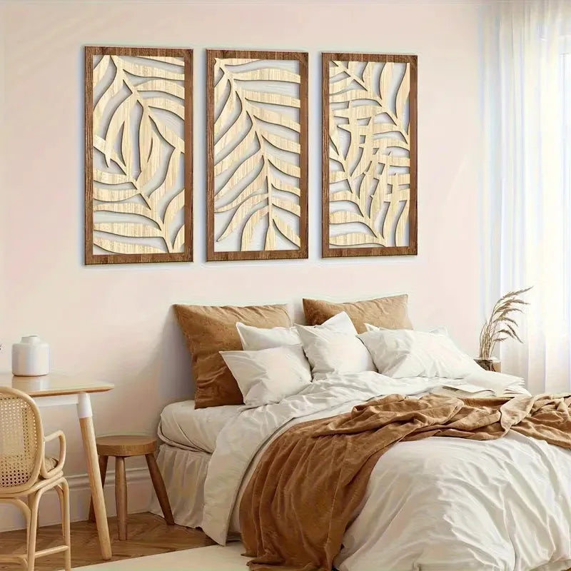 Abstract Leaf Wooden Decor