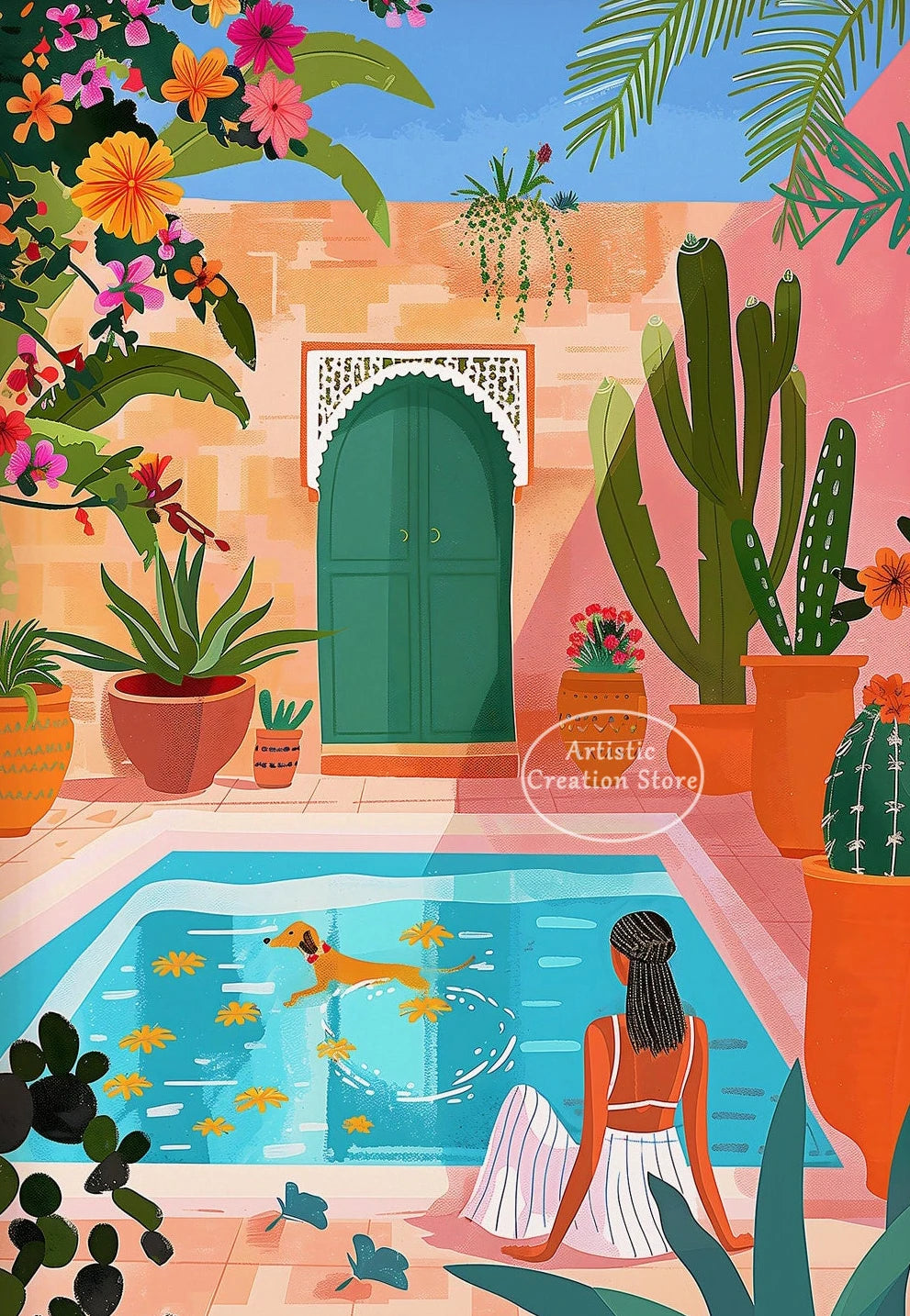 Marrakesh Morocco Travel Poster