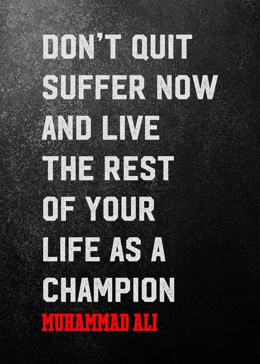 Black White Quote Poster