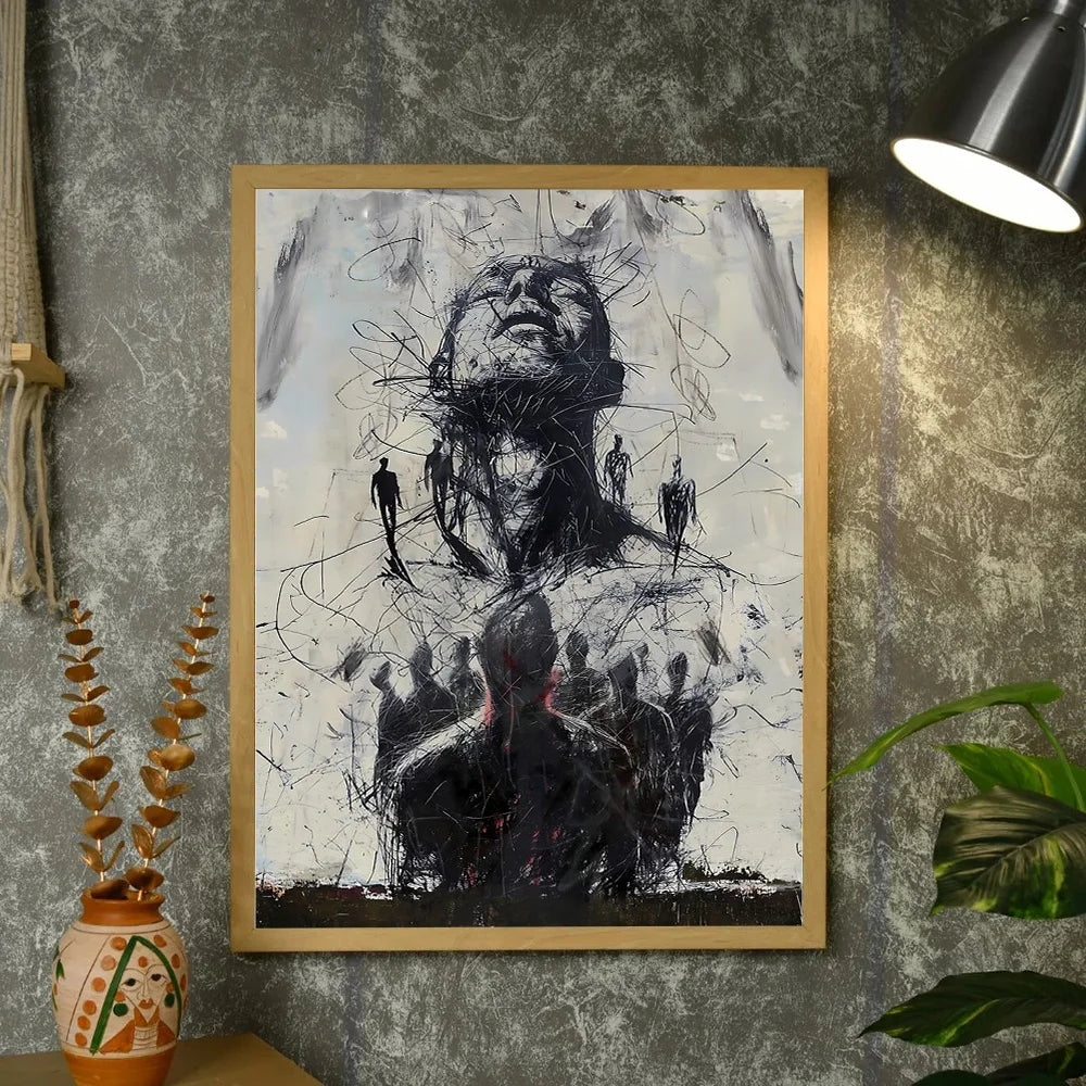 Minimalist Portrait Figure Canvas