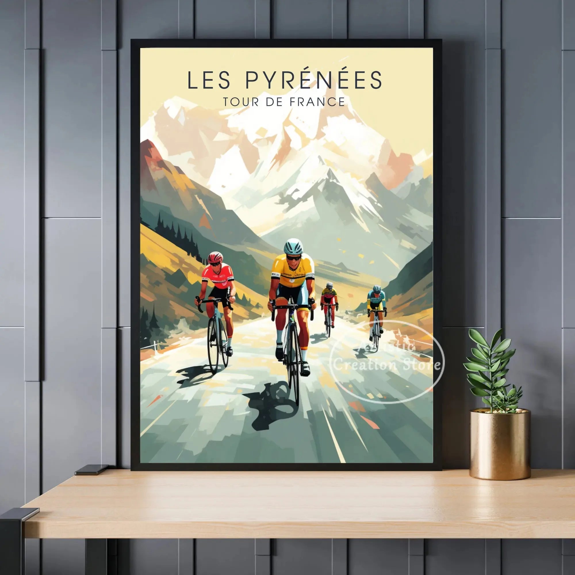 Tour de France Cyclist Poster