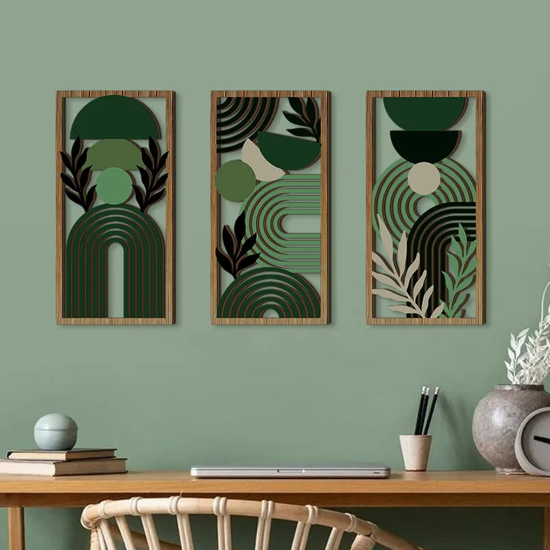 Hollow Pastoral Wood Hanging