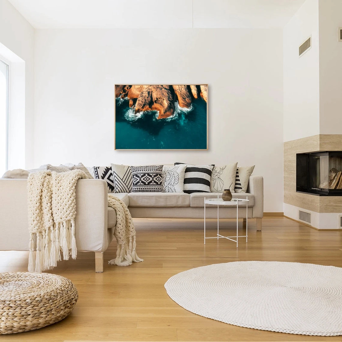 Rocky Coast Aerial Print