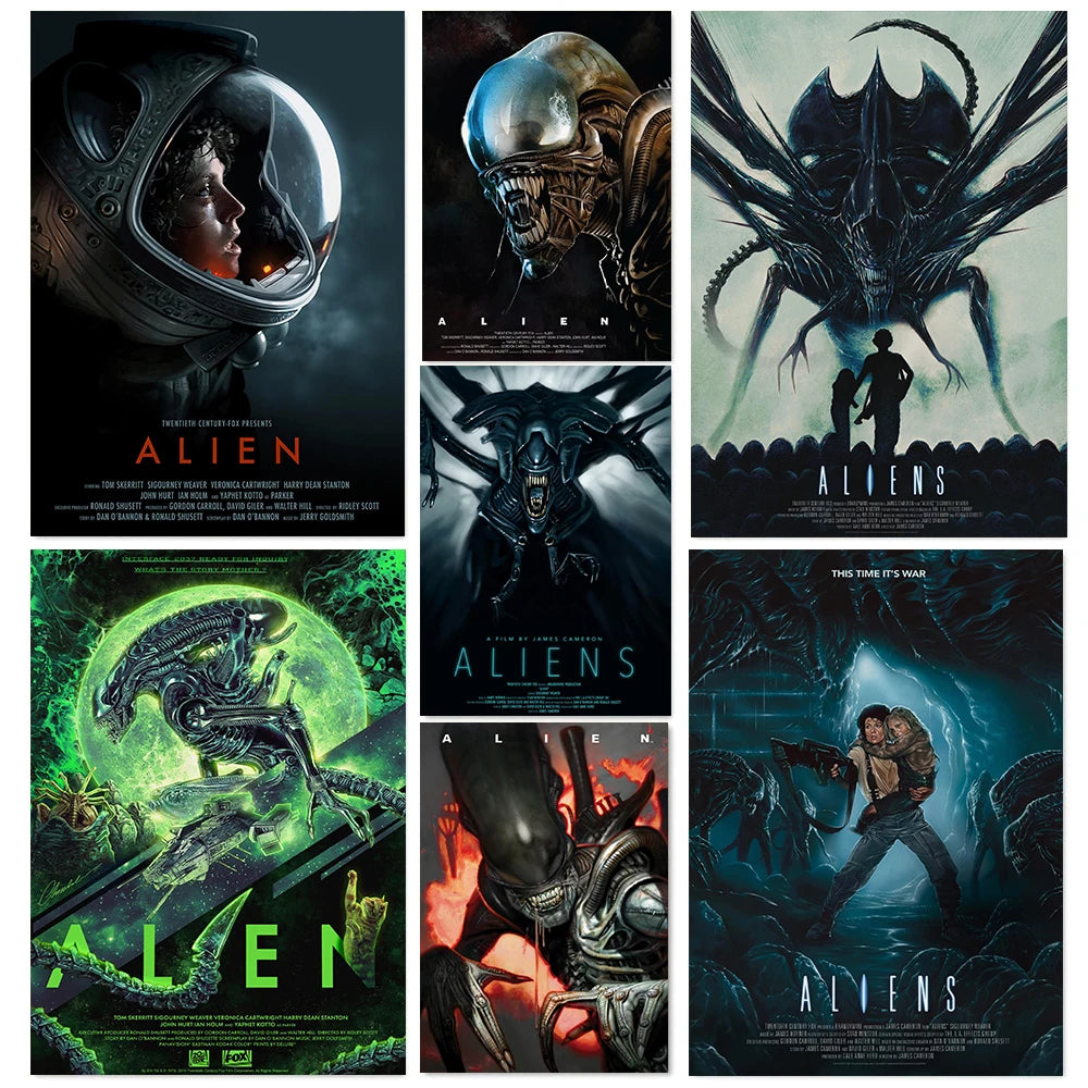 Classic Horror Alien Canvas