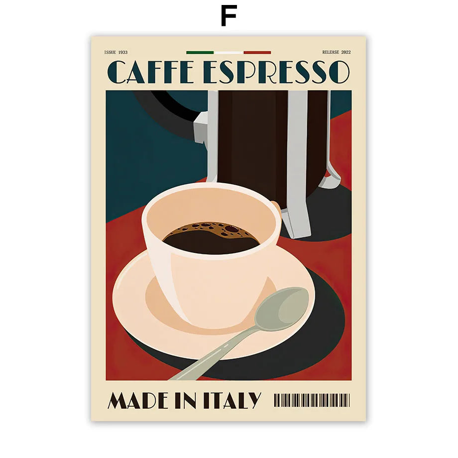 Italian Espresso Coffee Pot Print