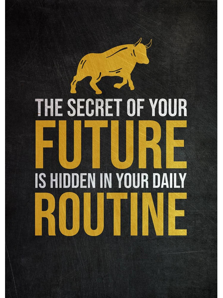 Golden Office Quote Canvas