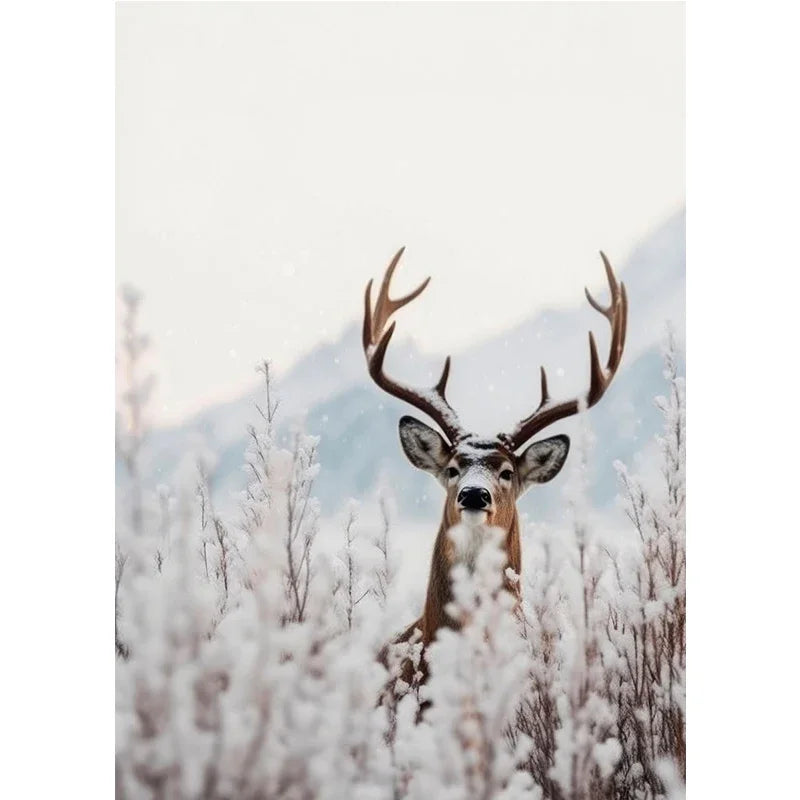 Cute Deer Jungle Canvas