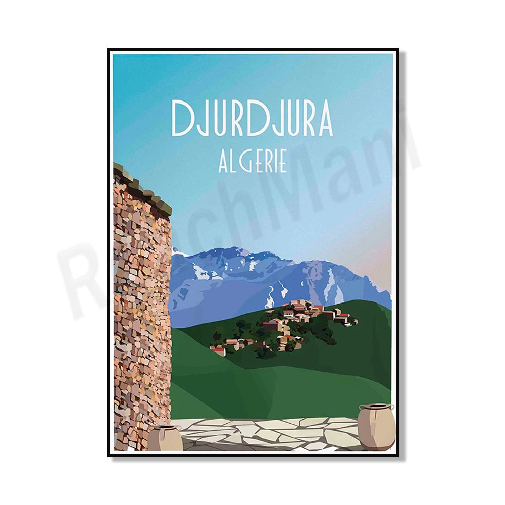 Minimalist Algiers Algeria Print