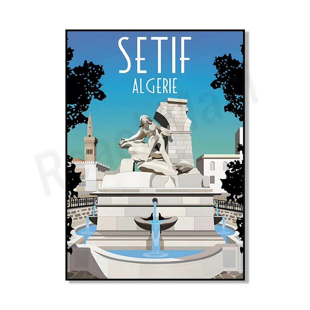 Minimalist Algiers Algeria Print