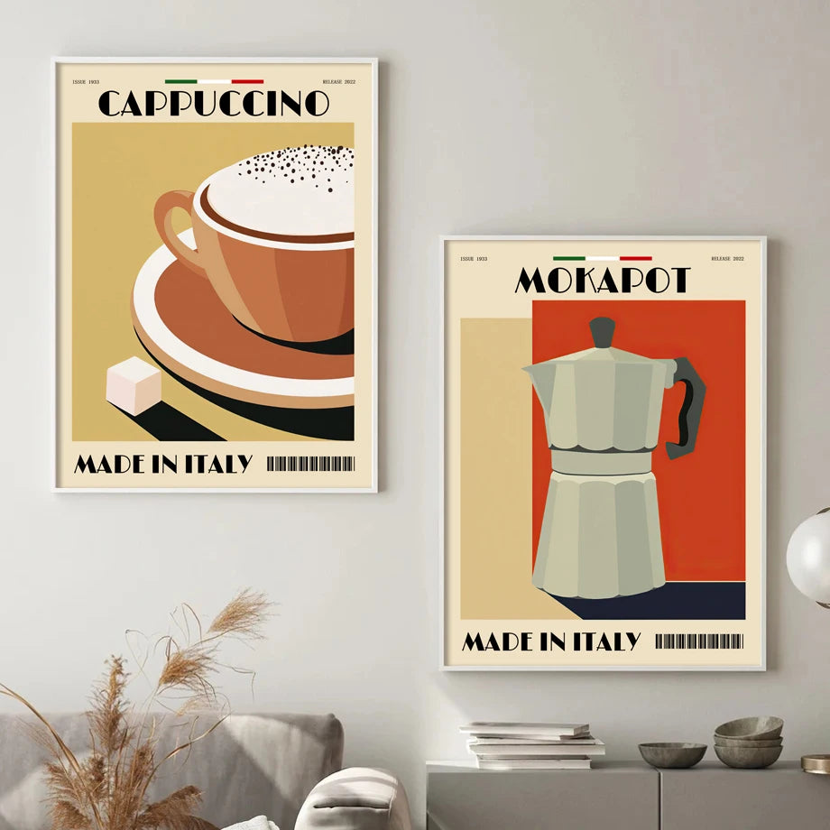Italian Espresso Coffee Pot Print