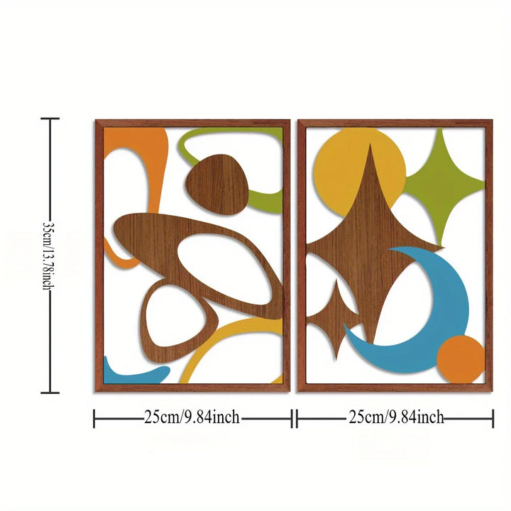 Irregular Geometric Wood Wall Art