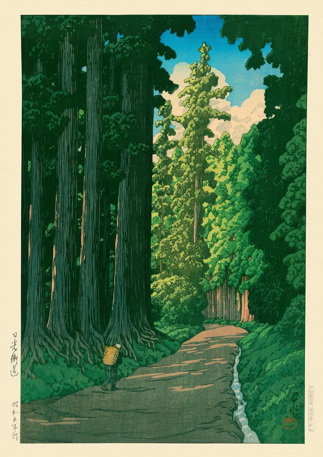 Japanese Forest Landscape Poster