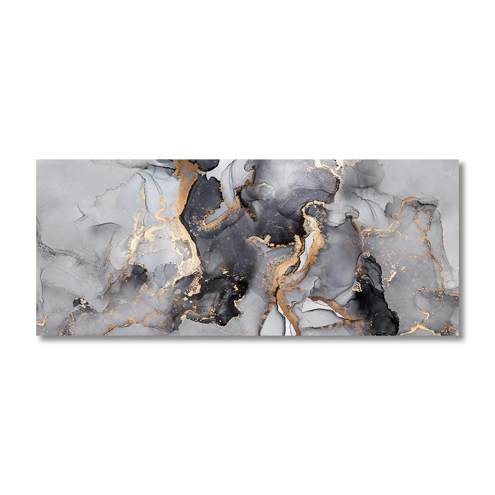 Black Gold Marble Canvas