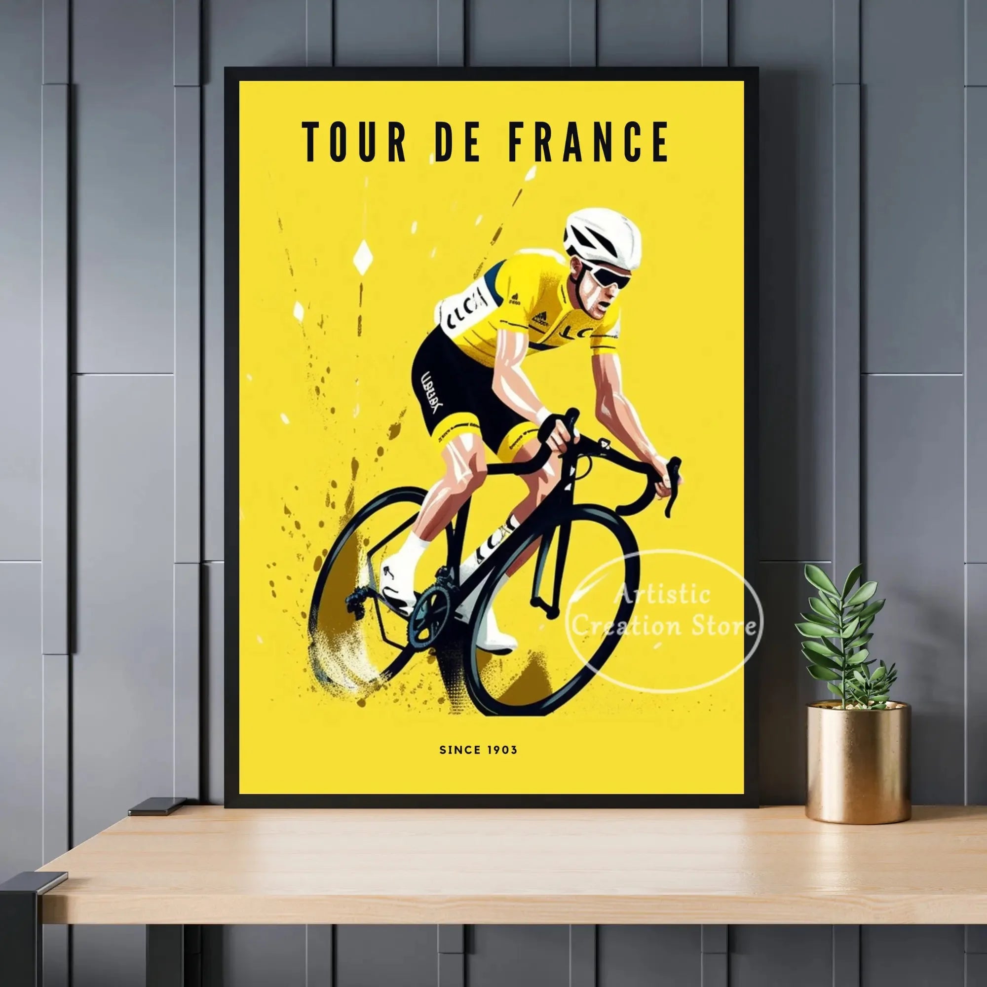 Tour de France Cyclist Poster