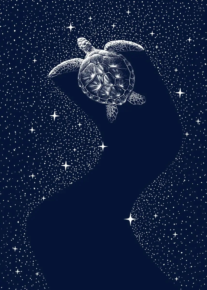 Cosmic Ocean Animal Canvas