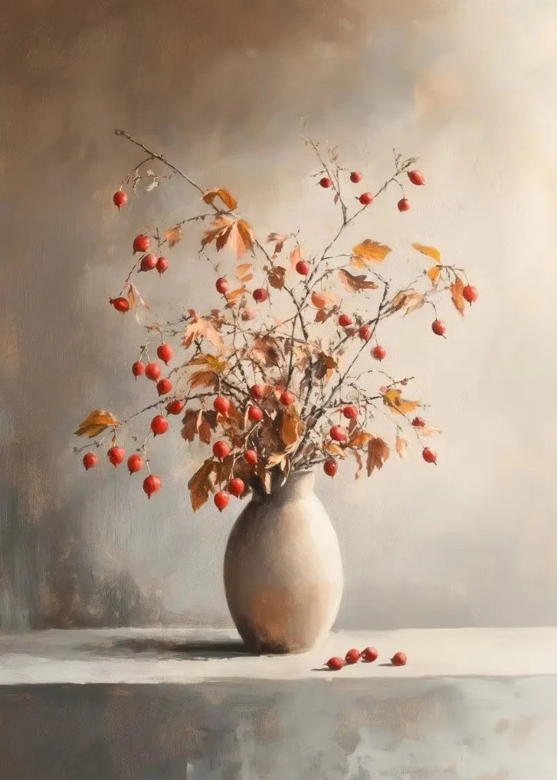 Autumn Countryside Deer Canvas