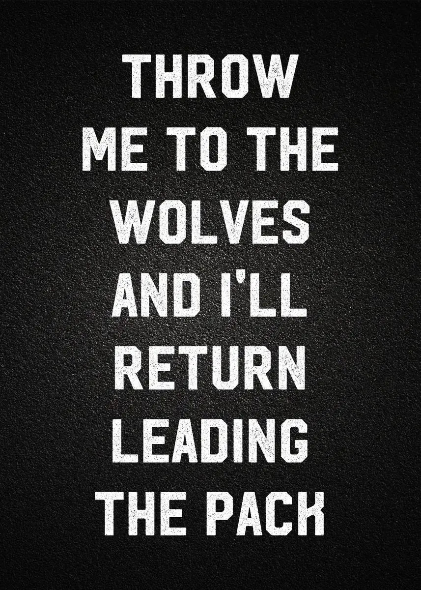 Black White Quote Poster