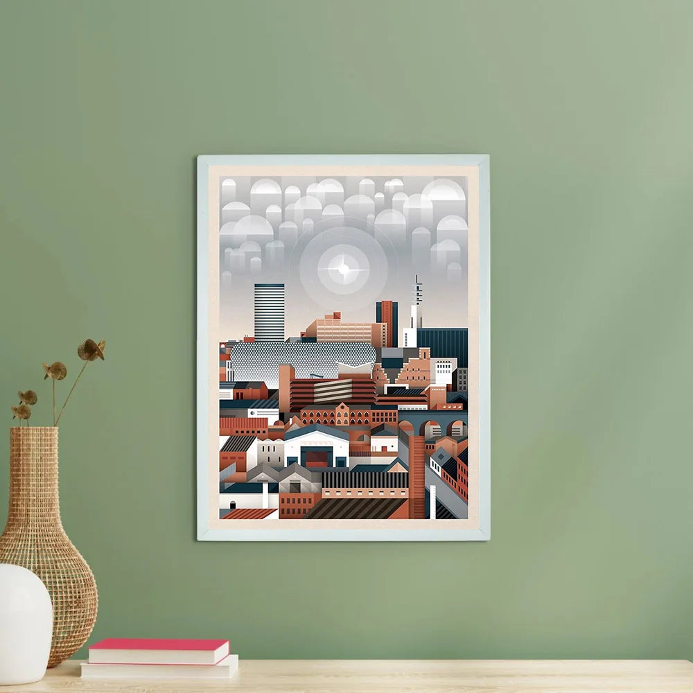 Abstract Modern Cityscape Canvas