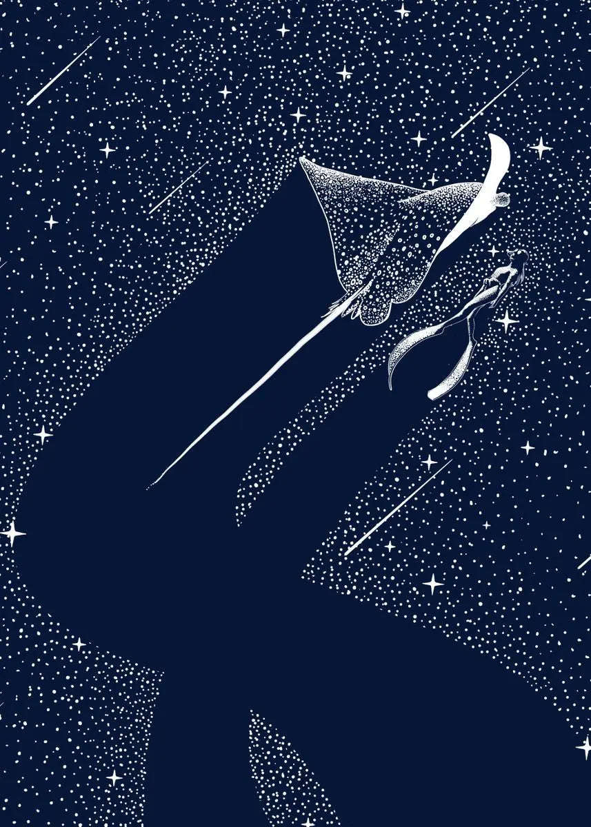 Cosmic Ocean Animal Canvas