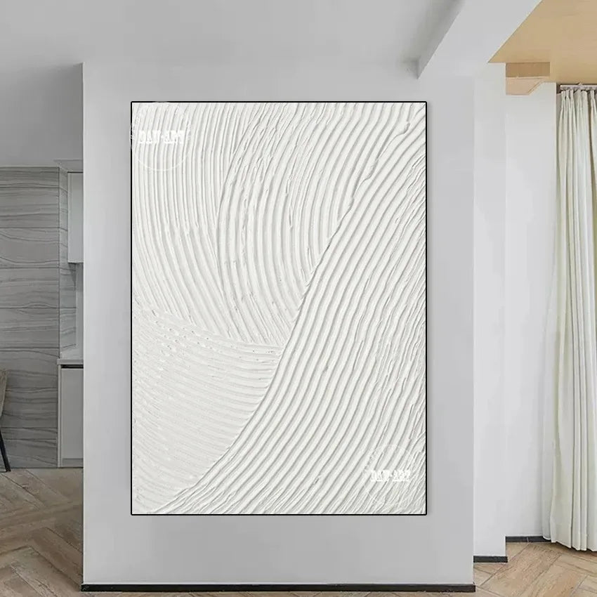 White Line Concept Art Canvas