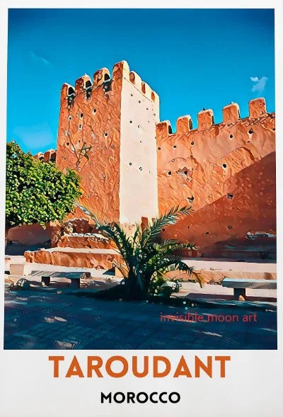 Moroccan Travel Art Poster