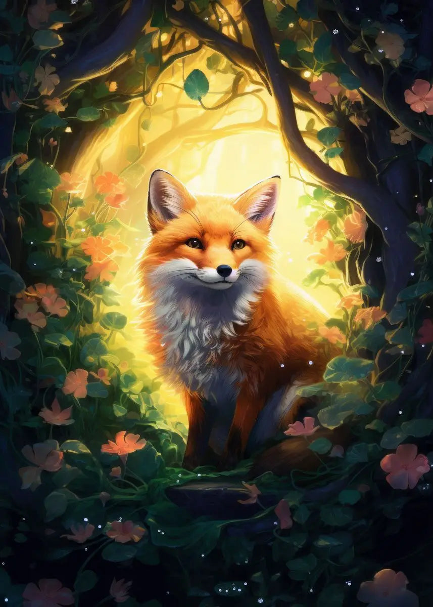 Forest Fox Wall Poster