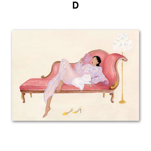 Colorful Crocodile Fish Abstract Canvas