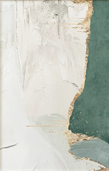 Gold Green Abstract Canvas