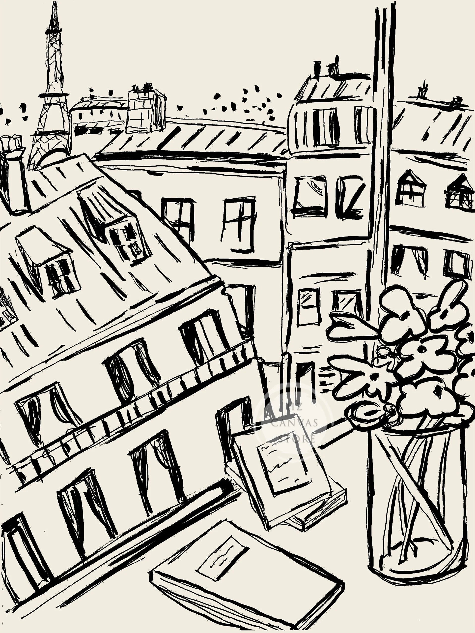 Paris Architecture Poster