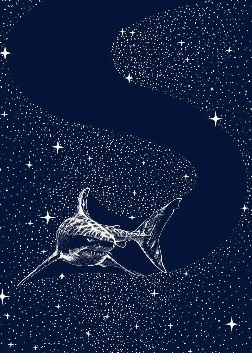 Cosmic Ocean Animal Canvas