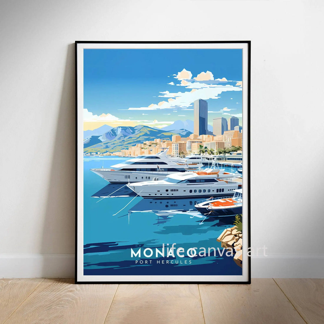 Retro Europe Travel Cities Poster