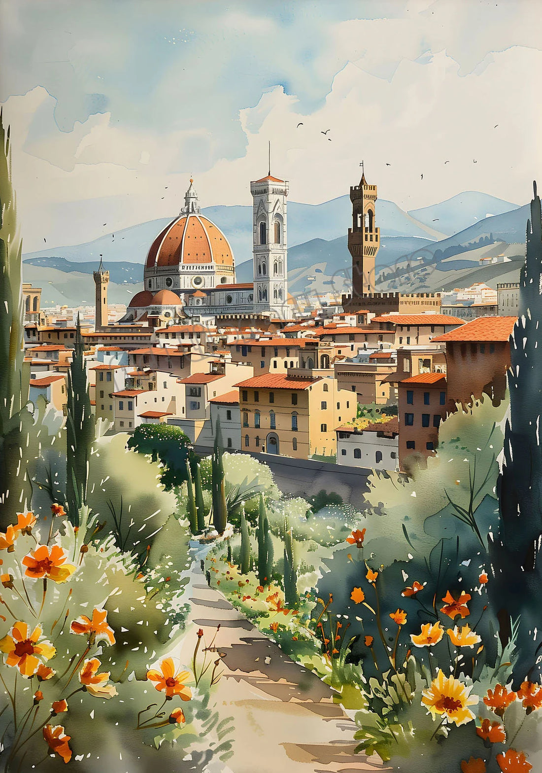 Retro Europe Travel Poster